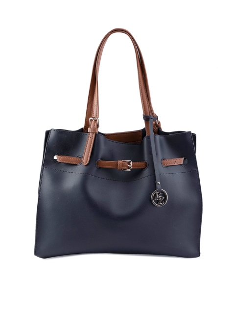

Kazo Navy Blue Solid Shoulder Bag