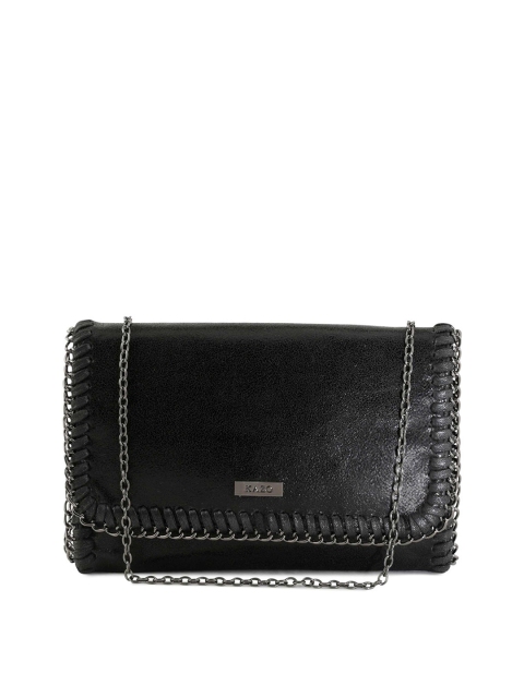 

Kazo Black Solid Clutch
