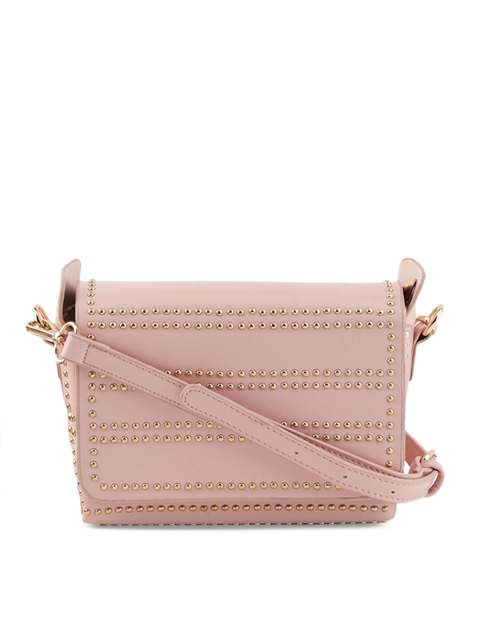 

Kazo Pink Embellished Leather Sling Bag