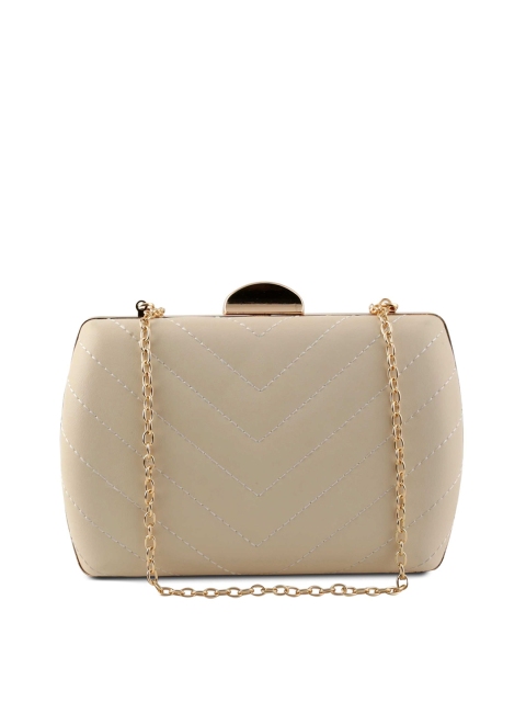 

Kazo Women Beige Solid Clutch