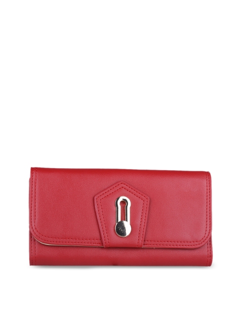 

GIORDANO Women Red Solid Three Fold Wallet