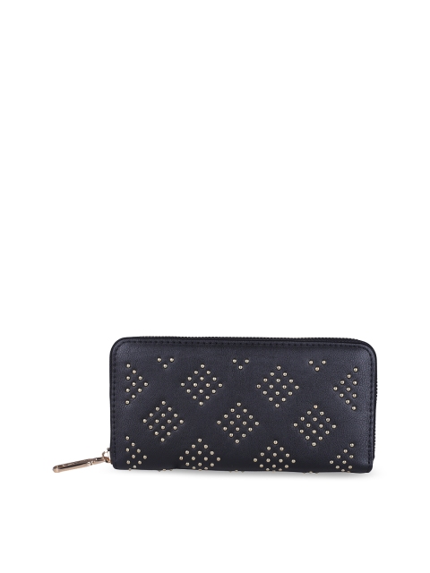 

ELLE Women Black Solid Zip Around Wallet