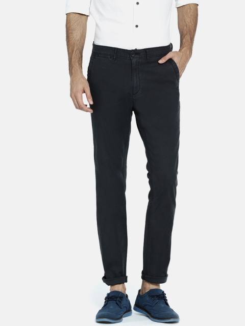 

Breakbounce Men Black Slim Fit Solid Chinos