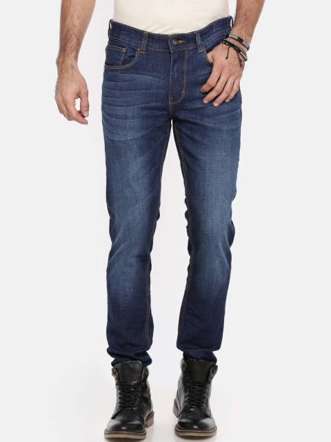 

Breakbounce Men Blue Slim Fit Mid-Rise Clean Look Stretchable Jeans
