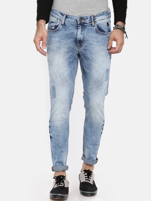 

Breakbounce Men Blue Skinny Fit Mid-Rise Mildly Distressed Stretchable Jeans