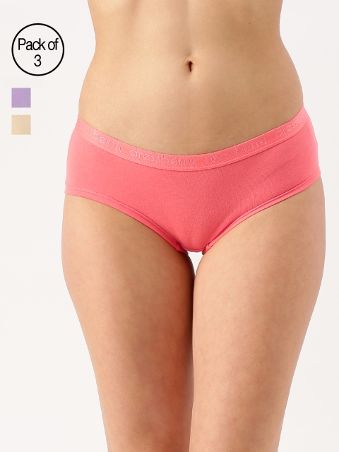 

DressBerry Women Pack of 3 Hipster Ultrasoft Cotton Briefs DB-HIP-PK3-012D, Lavender
