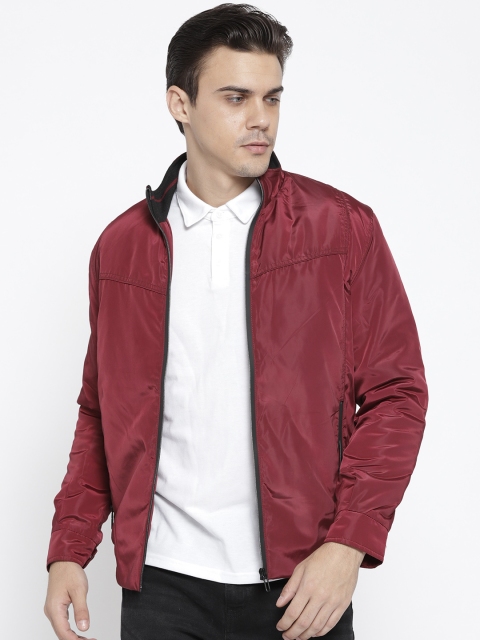 

Moda Rapido Men Maroon Solid Padded Jacket