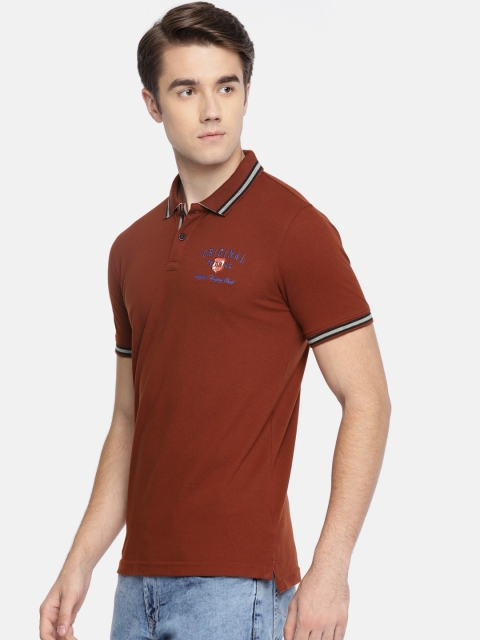 

Peter England Casuals Men Maroon Slim Fit Polo Collar T-shirt