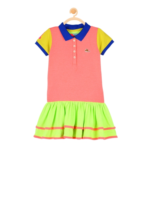 

Cherry Crumble Girls Pink Striped Shirt Dress