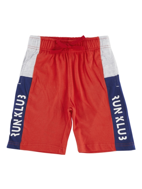 

CHALK by Pantaloons Boys Red Printed Regular Fit Regular Shorts