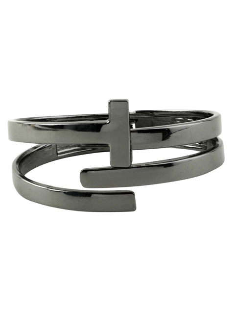 

Kazo Gunmetal-Toned Alloy Bangle-Style Bracelet, Metallic