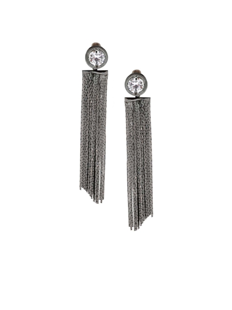 

Kazo Gunmetal-Toned Contemporary Drop Earrings, Metallic