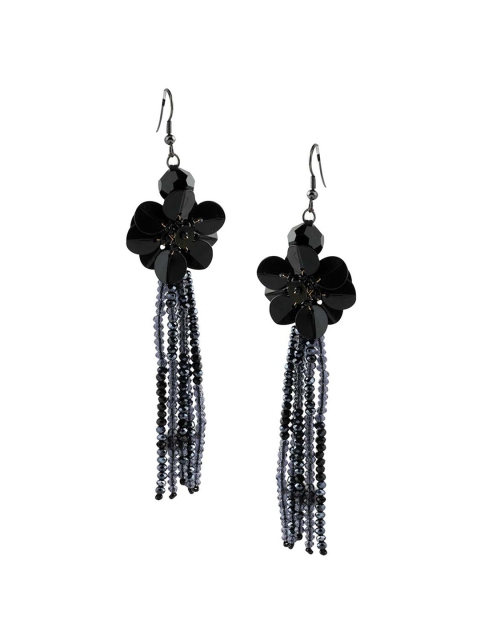 

Kazo Black Floral Drop Earrings