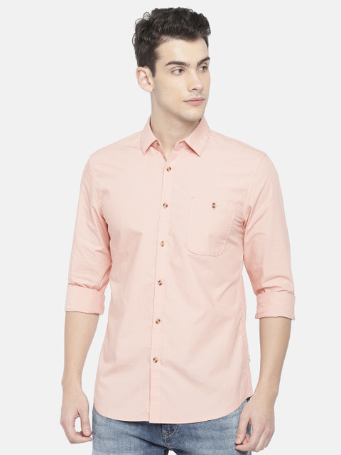 

ONLY & SONS Men Pink Regular Fit Solid Casual Shirt