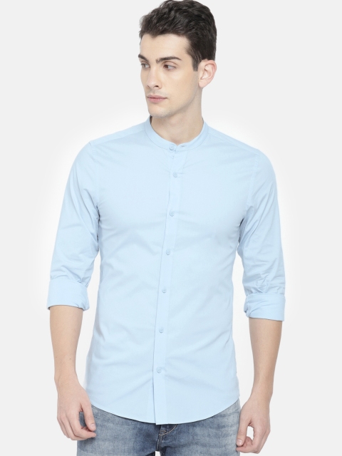 

ONLY & SONS Men Blue Regular Fit Solid Casual Shirt