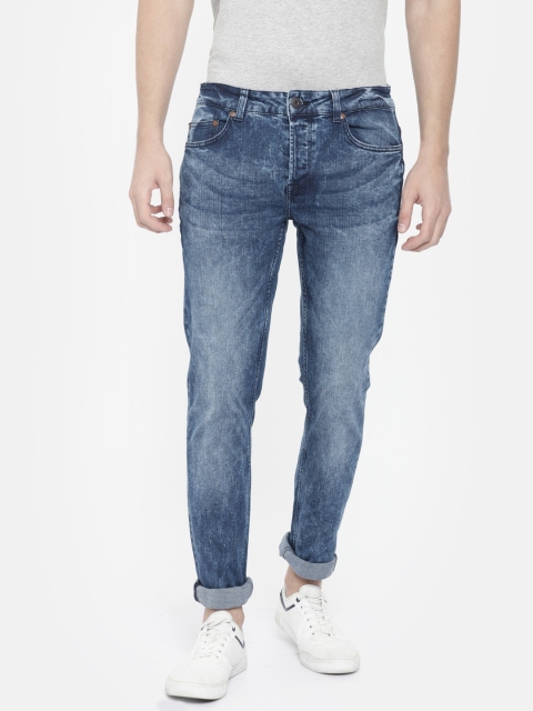 

ONLY & SONS Men Blue Slim Fit Mid-Rise Clean Look Stretchable Jeans
