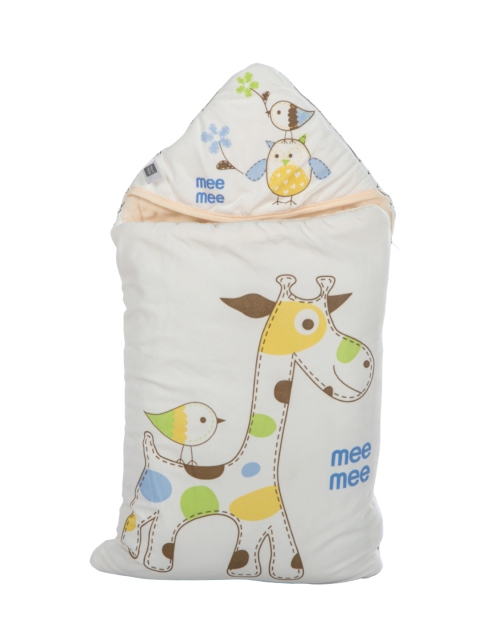 

MeeMee Kids Beige Printed Cozy Carry Nest Bag