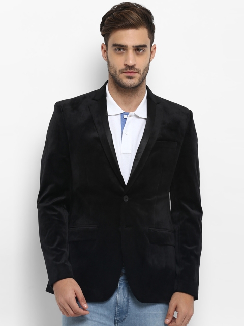 

Parx Black Solid Regular Fit Single-Breasted Blazer