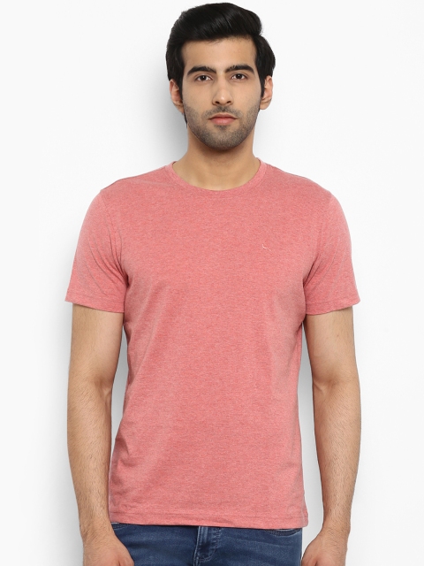 

Parx Men Coral Solid Round Neck T-shirt