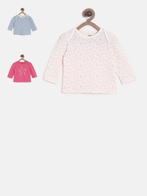 

MINI KLUB Baby Girl's Pack of 3 Tops, Pink