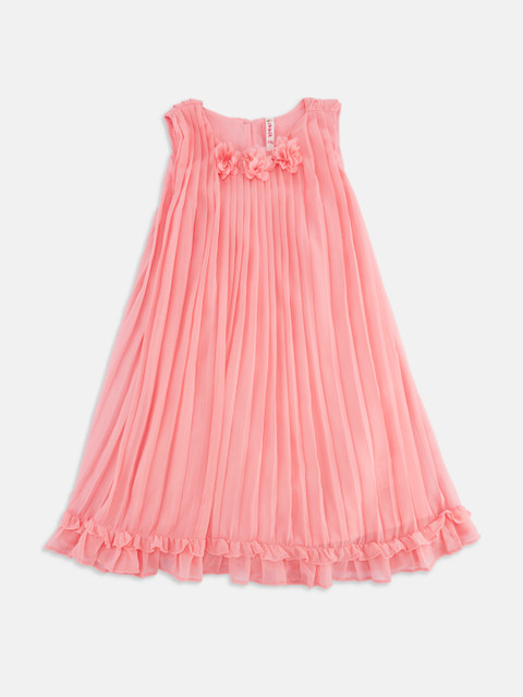 

CHALK by Pantaloons Girls Coral Solid A-Line Dress