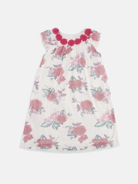 

CHALK by Pantaloons Girls White Printed A-Line Dress