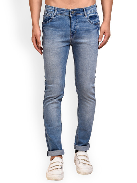 

FEVER Men Blue Slim Fit Mid-Rise Clean Look Stretchable Jeans