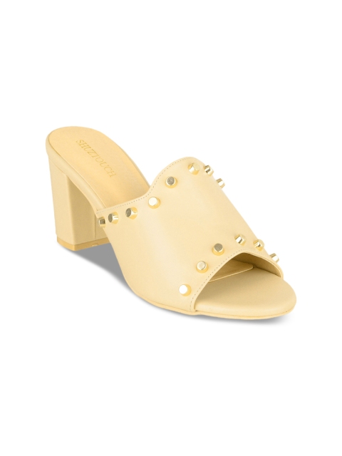 

SHUZ TOUCH Women Beige Solid Peep Toes