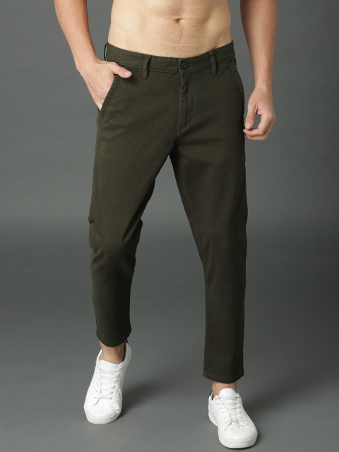 

Roadster Men Brown Regular Fit Solid Regular Trousers