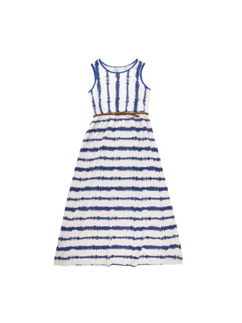 

POPPERS by Pantaloons Girls Off-White Dyed Maxi Dress