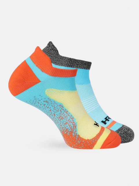 

HRX by Hrithik Roshan Unisex Pack of 2 Ankle-Length Socks, Blue