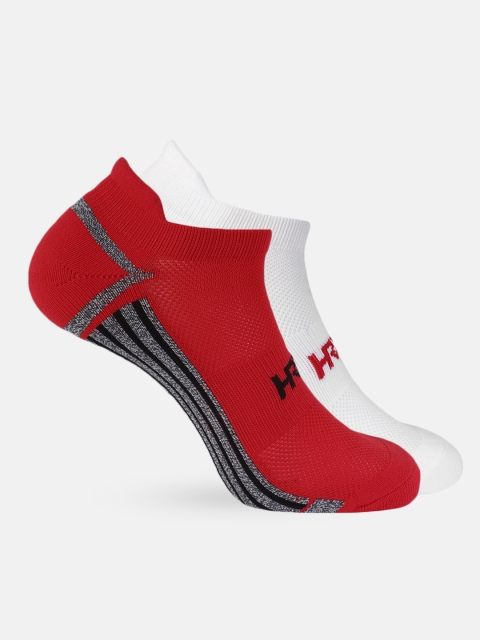 

HRX by Hrithik Roshan Unisex Pack of 2 Ankle-Length Socks, Red