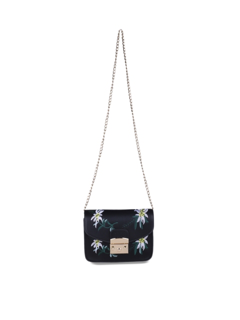 

ELLE Black Self Design Sling Bag