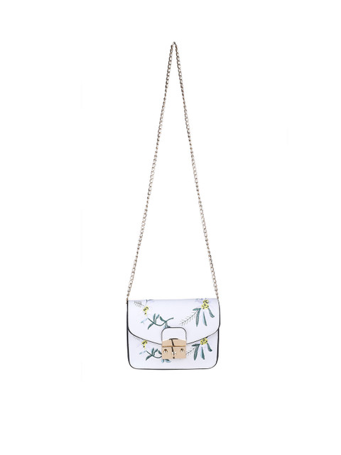 

ELLE White Self Design Sling Bag