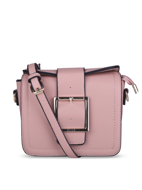

ELLE Pink Solid Sling Bag