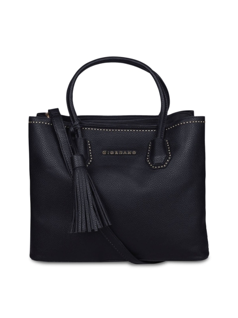 

GIORDANO Black Solid Handheld Bag