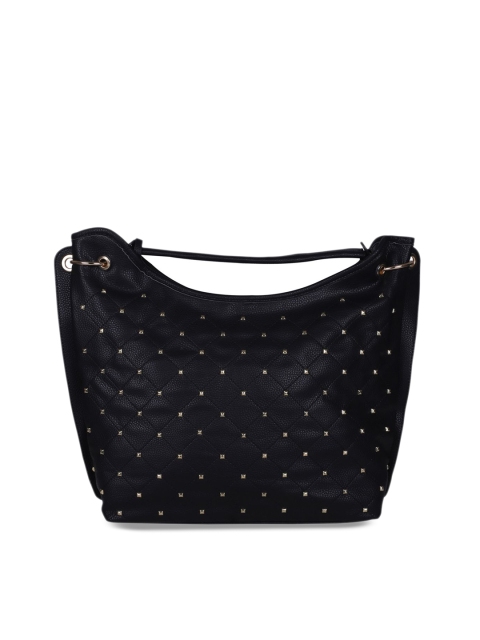 

GIORDANO Black Embellished Hobo Bag