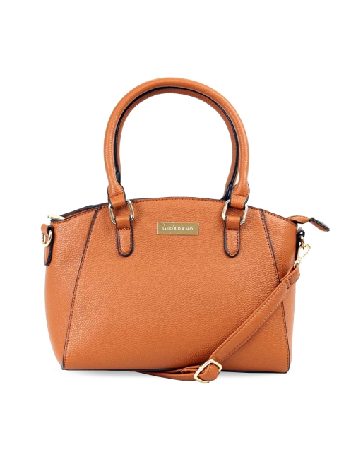 

GIORDANO Tan Brown Solid Handheld Bag