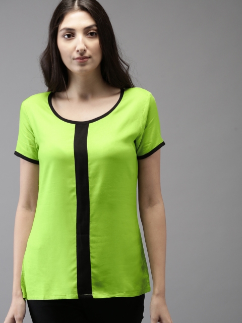 

HERE&NOW Women Green Solid Top