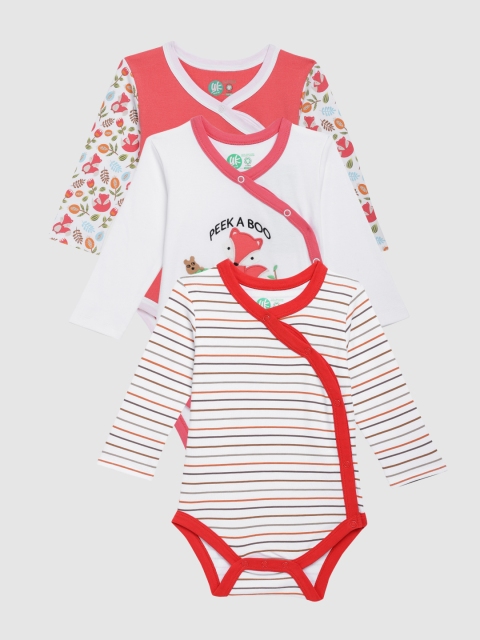 

YK Infant Girls Pack of 3 Bodysuits, Pink