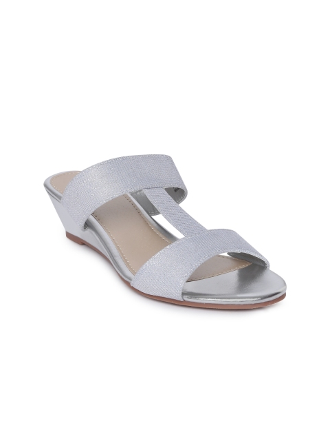 

Lavie Women Silver-Toned Solid Wedges