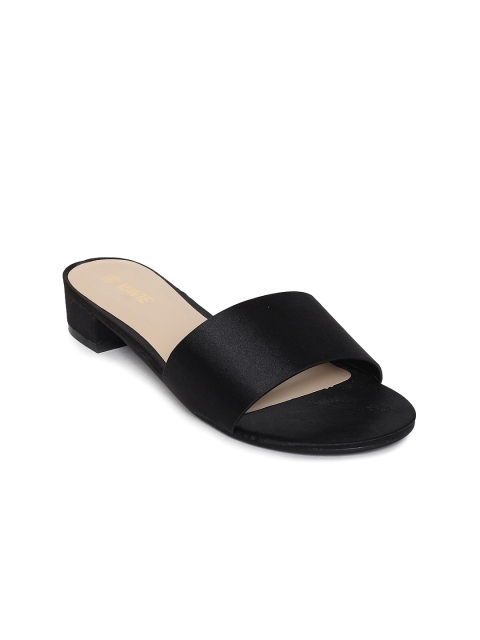 

Lavie Women Black Solid Open-Toe Sandals