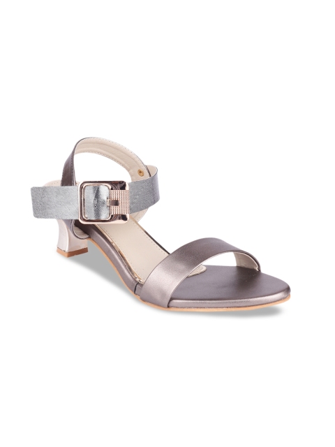 

Shoetopia Women Grey Solid Heels