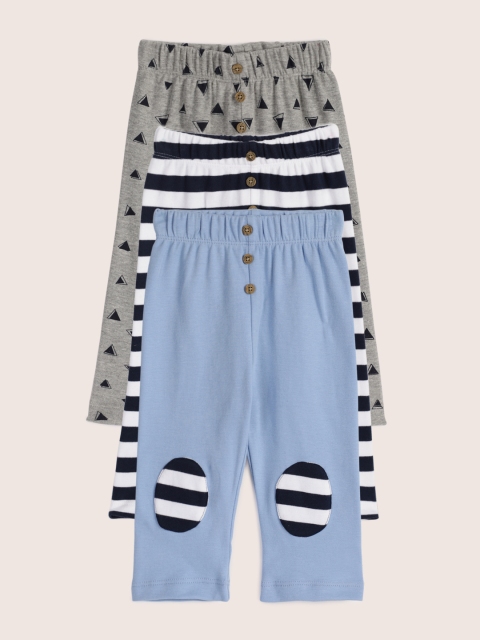 

YK Organic Boys Pack of 3 Pyjamas, Grey
