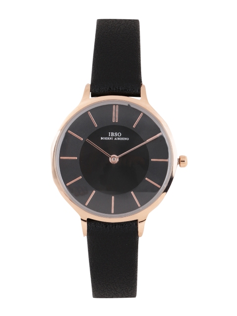 

IBSO Women Black Analogue Watch