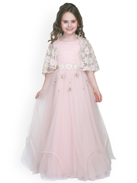 

CUTECUMBER Girls Pink Embellished Maxi Dress