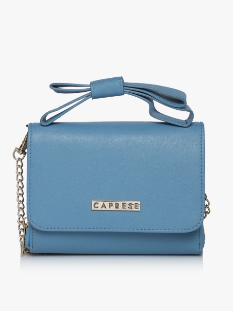 

Caprese Blue Solid Sling Bag