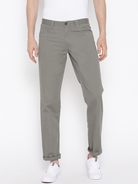 

OVS Men Grey Jack Regular Fit Solid Regular Trousers