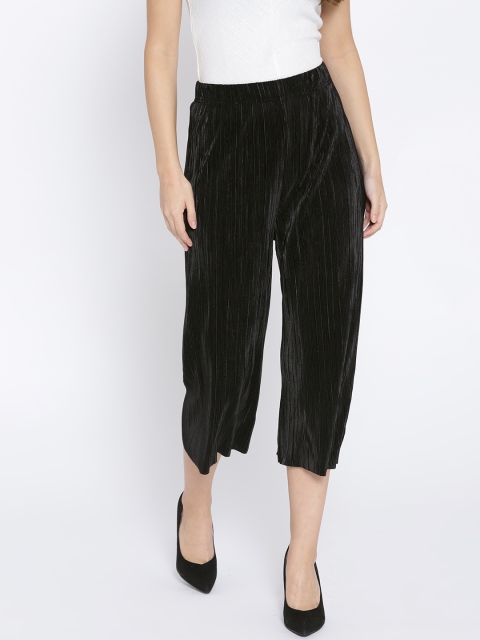 

OVS Women Black Accordion Pleat Culottes