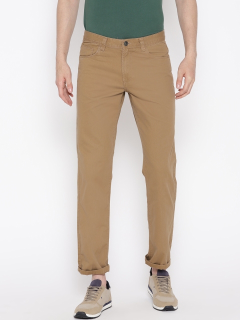 

OVS Men Khaki Jack Regular Fit Solid Trousers